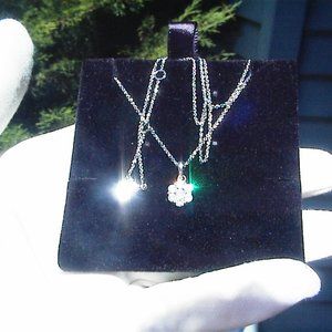 Jones New York Necklace Annabelle. CZ Diamond Pendant NECKLACE  NEW